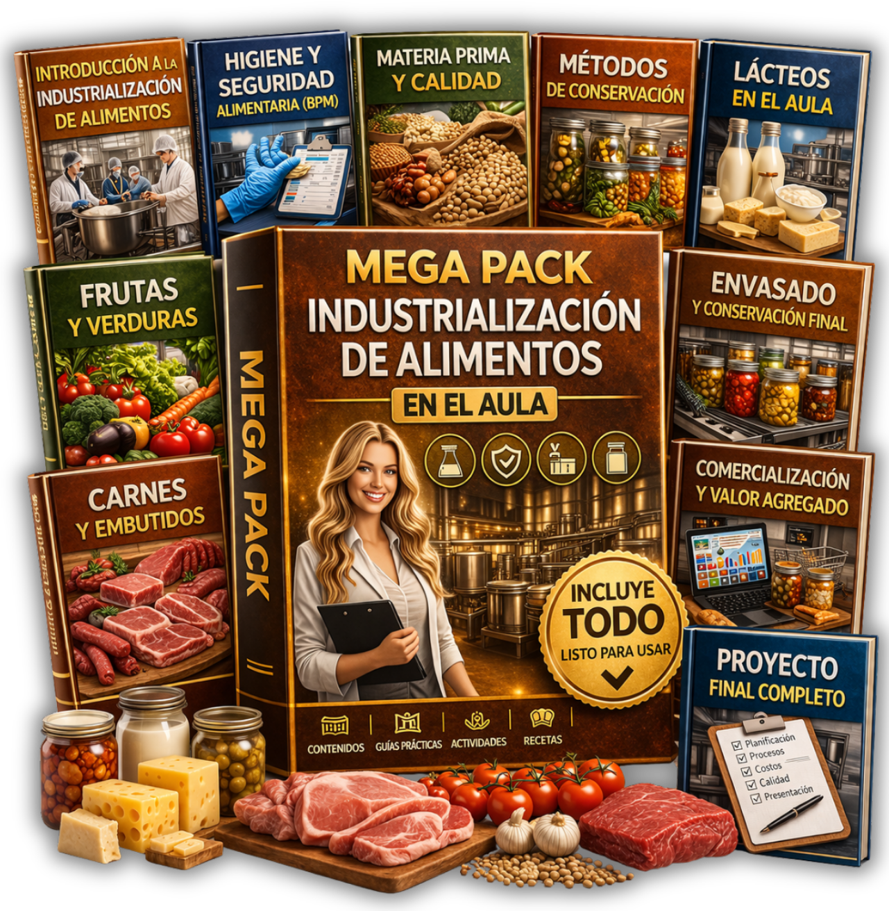 MEGA PACK INDUSTRIALIZACIÓN DE  ALIMENTOS EN EL AULA